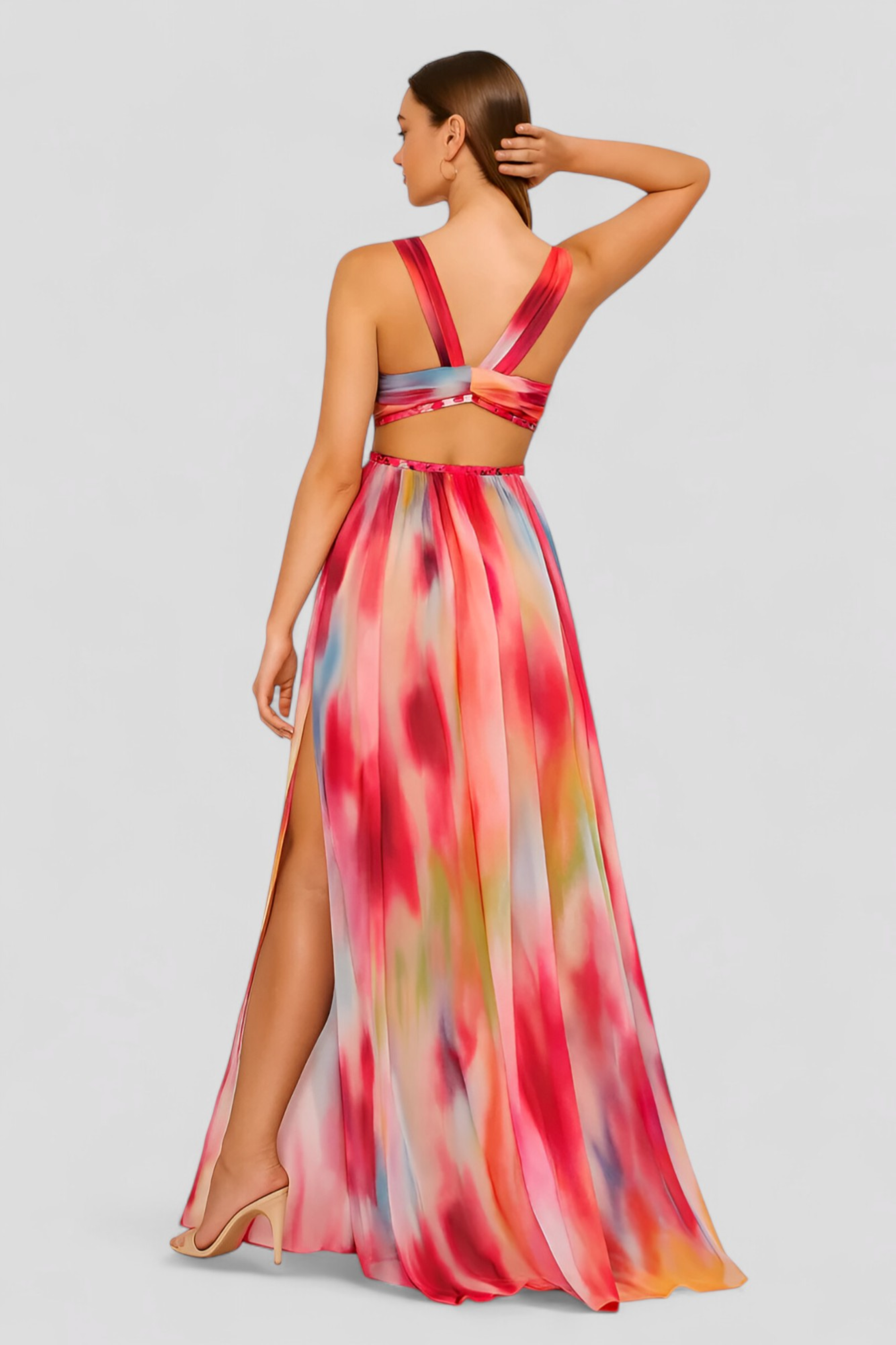 Fia | Kvinders Elegant Lang Maxi Kjole - - Maxi Kjoler - {{ product_tags }