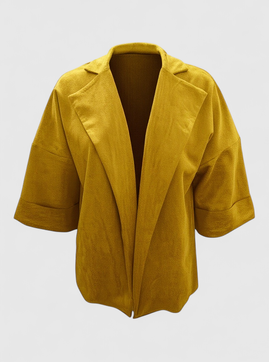 Siena | Kvinders Elegant Cardigan - Gul - Cardigans - {{ product_tags }