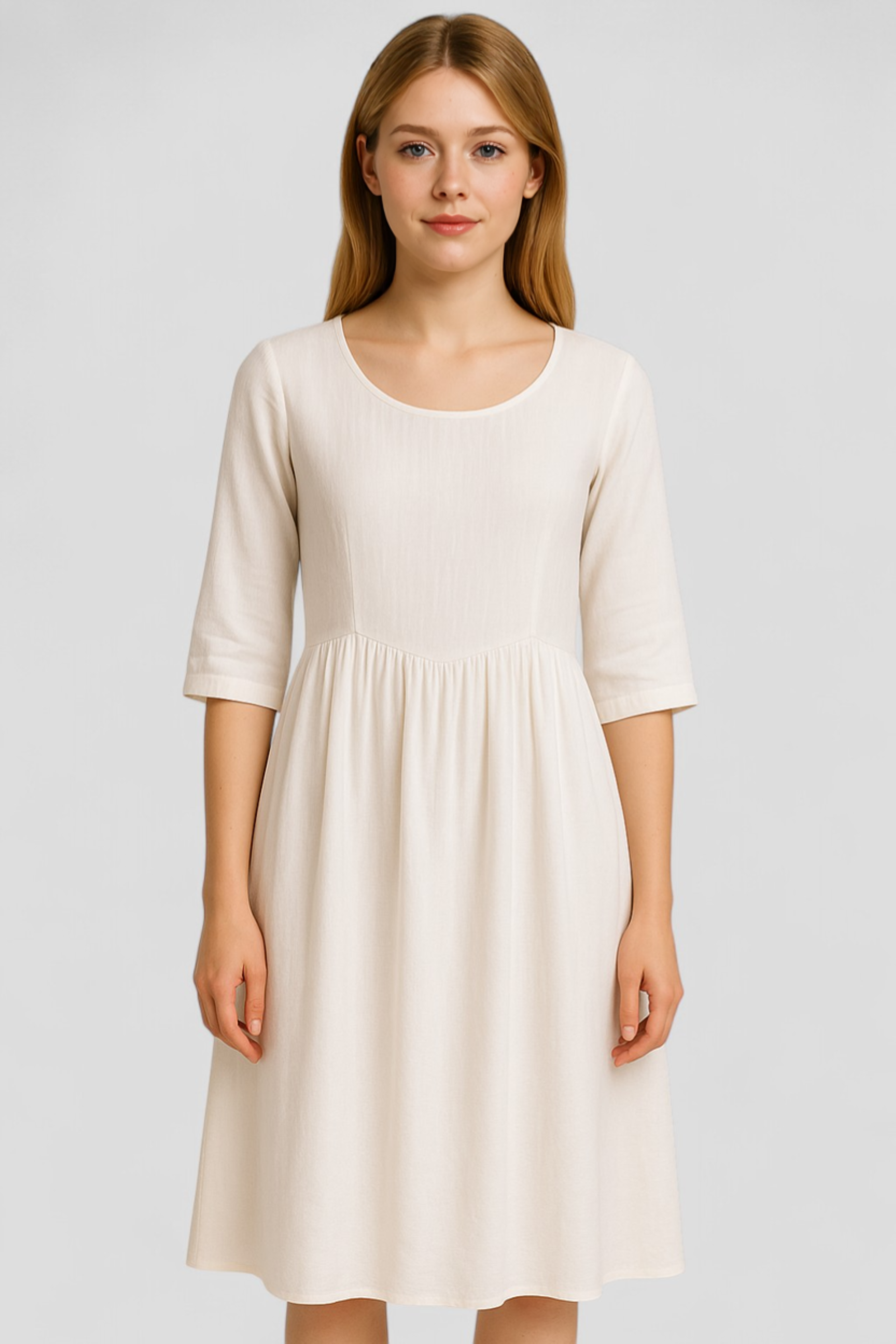 Rita | Kvinders Komfortabel Linned Sommerkjole - - Kvinders Kjoler - {{ product_tags }