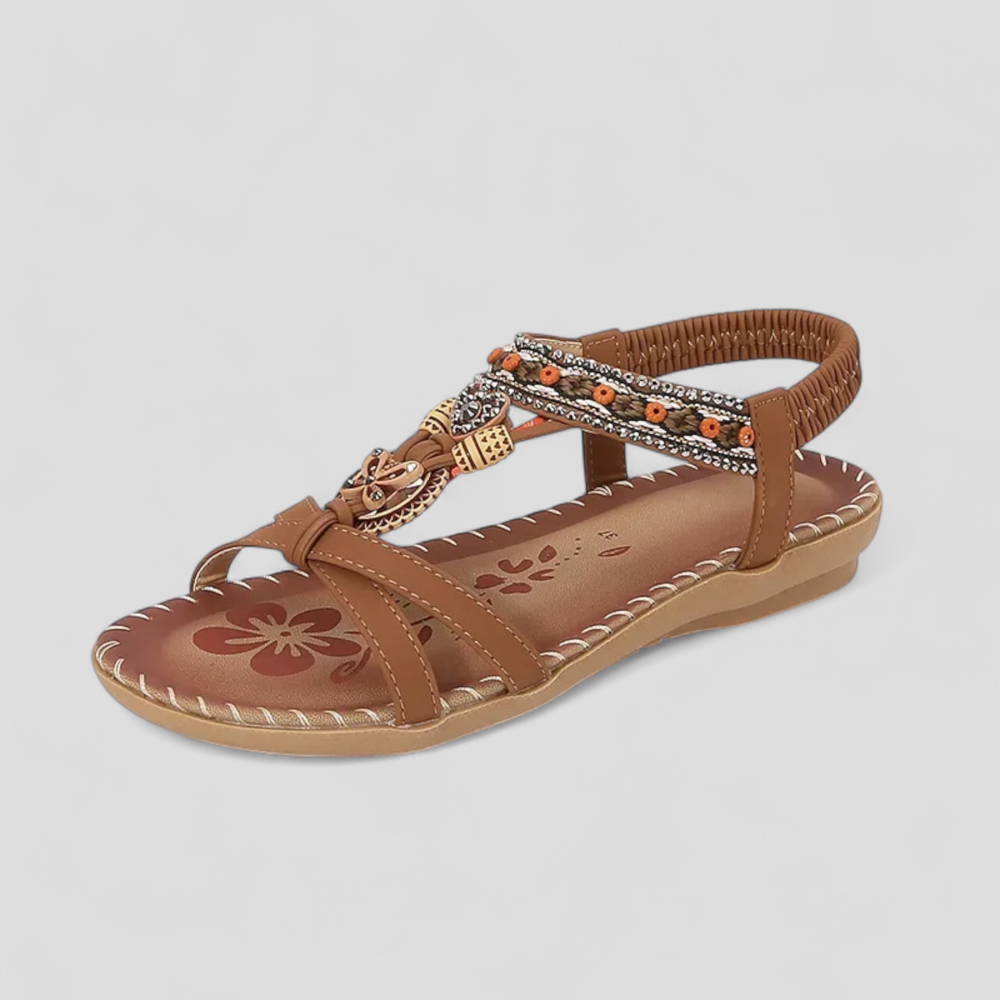 Reanata | Kvinders Komfortable Elegante Sandaler - Brun - Kvinders sandaler - {{ product_tags }