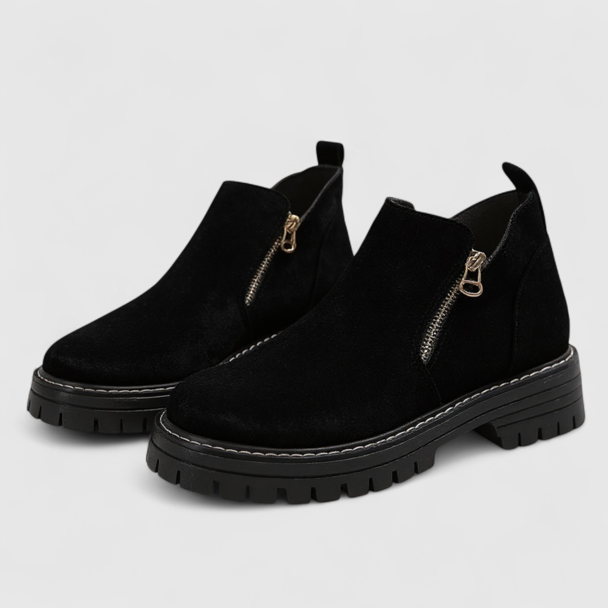 Adie | Kvinders Komfortable Støvler med Rund Tå - Sort - Kvinders Støvler - {{ product_tags }