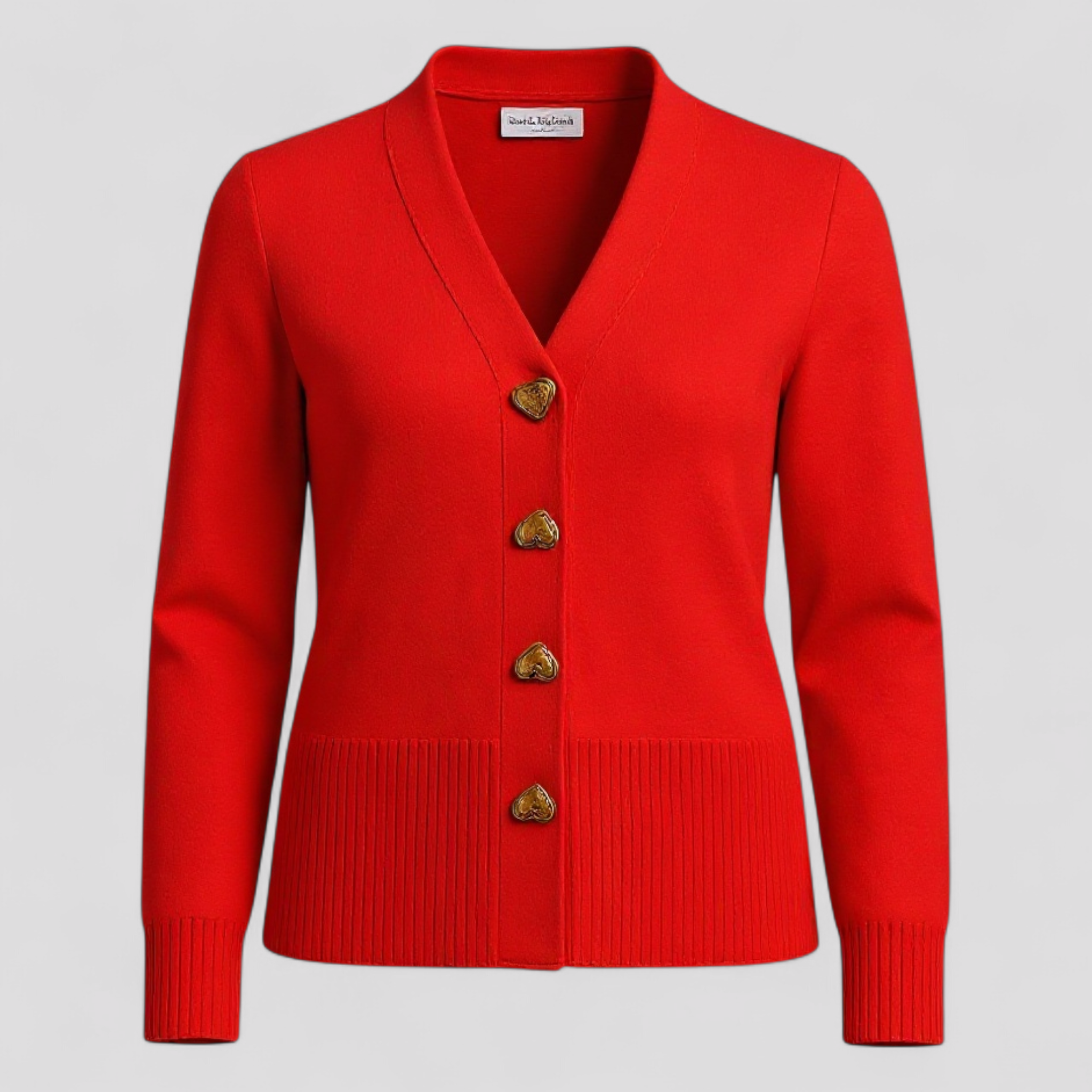 Doretta | Kvinders Komfortable Uld Sweater - Rød - Sweatre - {{ product_tags }
