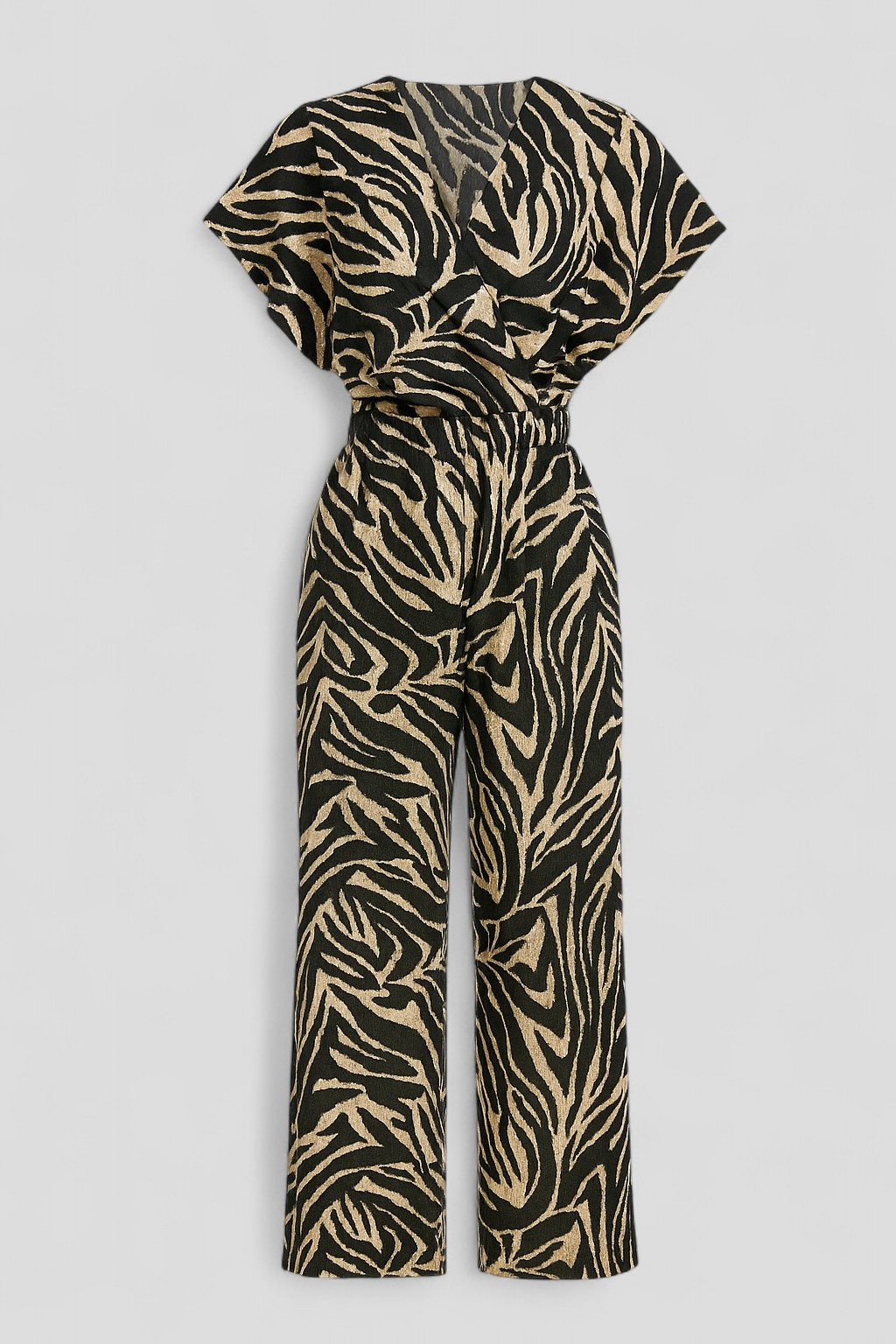Tessie | Kvinders Stilfulde Jumpsuit med Pantermotiv - Sort-hvid - Kvinders tøj - {{ product_tags }
