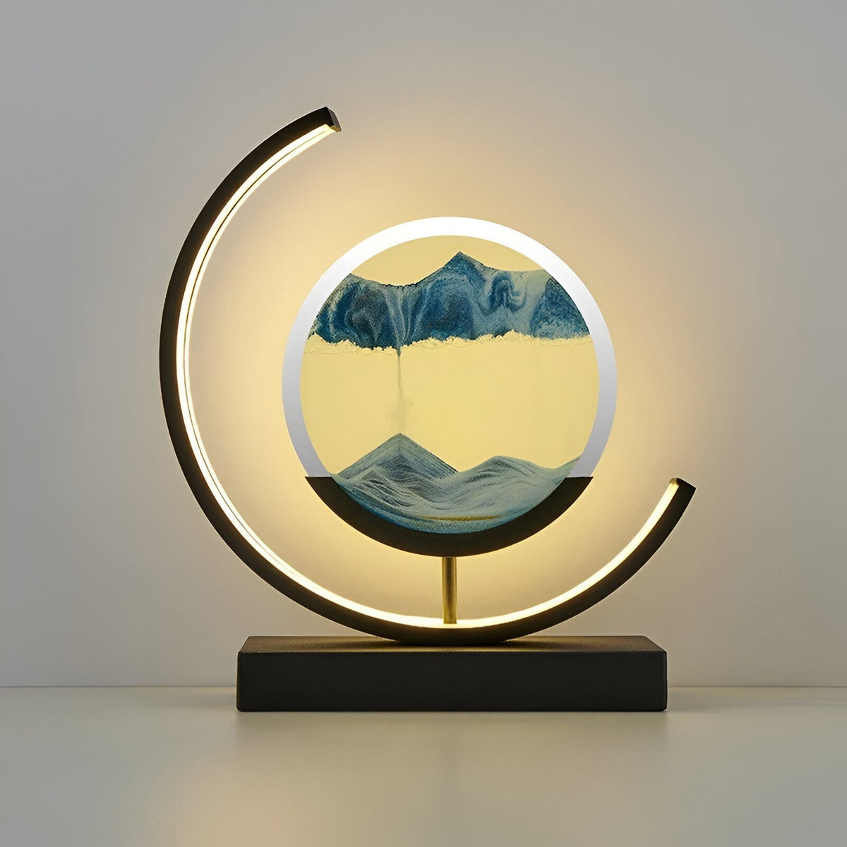 LED Sandkunst Bordlampe – Flydende Sand Design