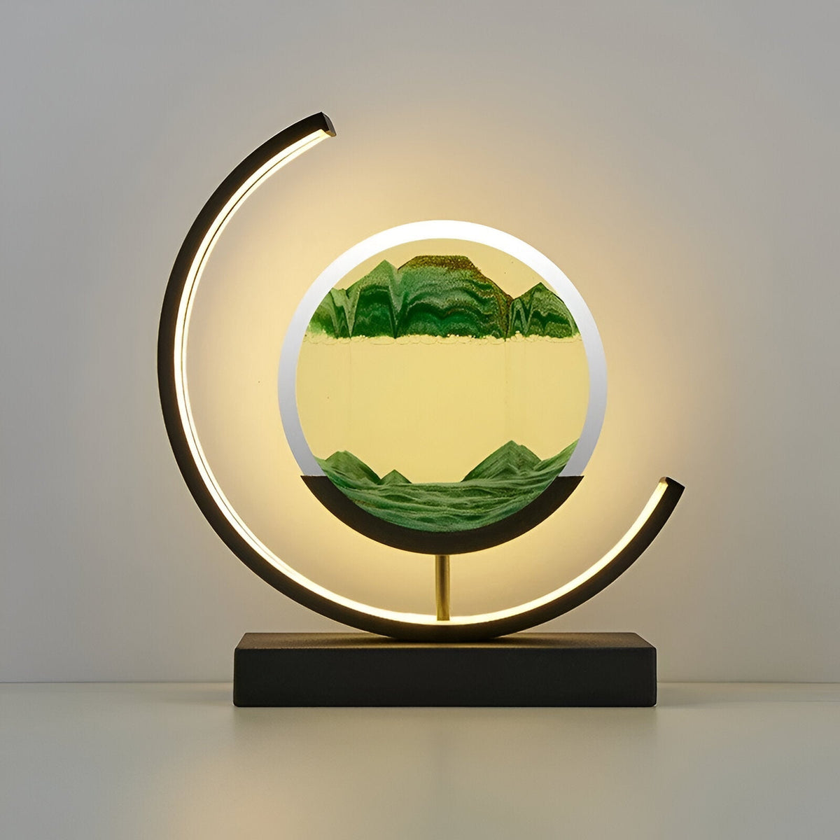 LED Sandkunst Bordlampe – Flydende Sand Design