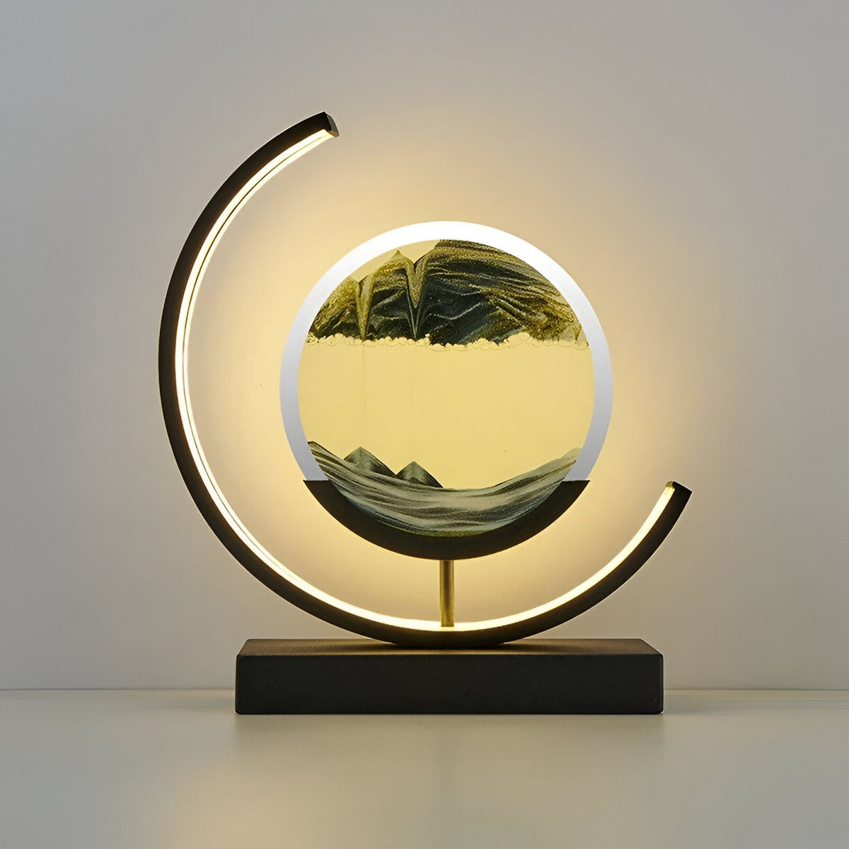 LED Sandkunst Bordlampe – Flydende Sand Design