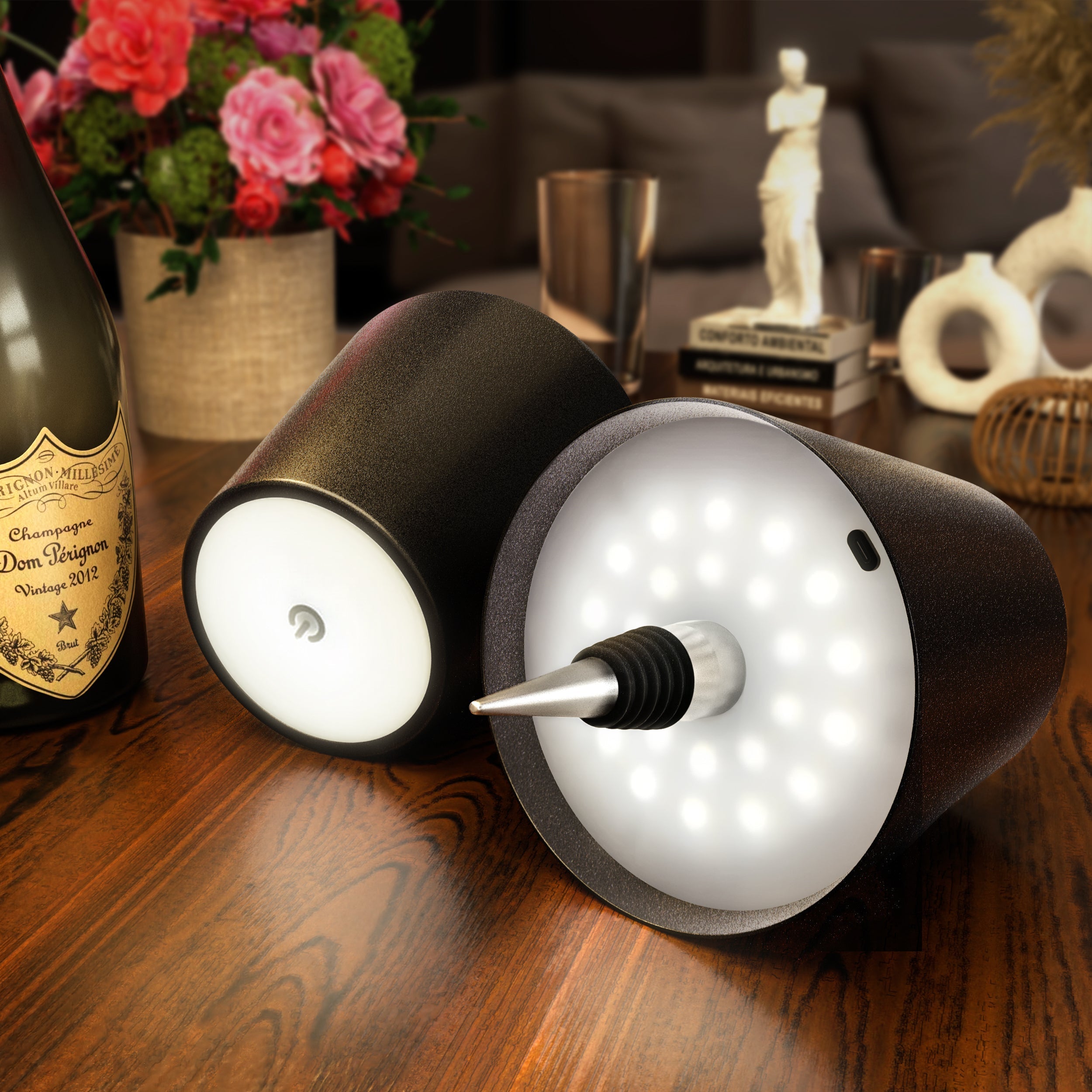 ARIA - Trådlampe til Flaske - Bærbar og Stilfuld Belysning - - house & garden - {{ product_tags }