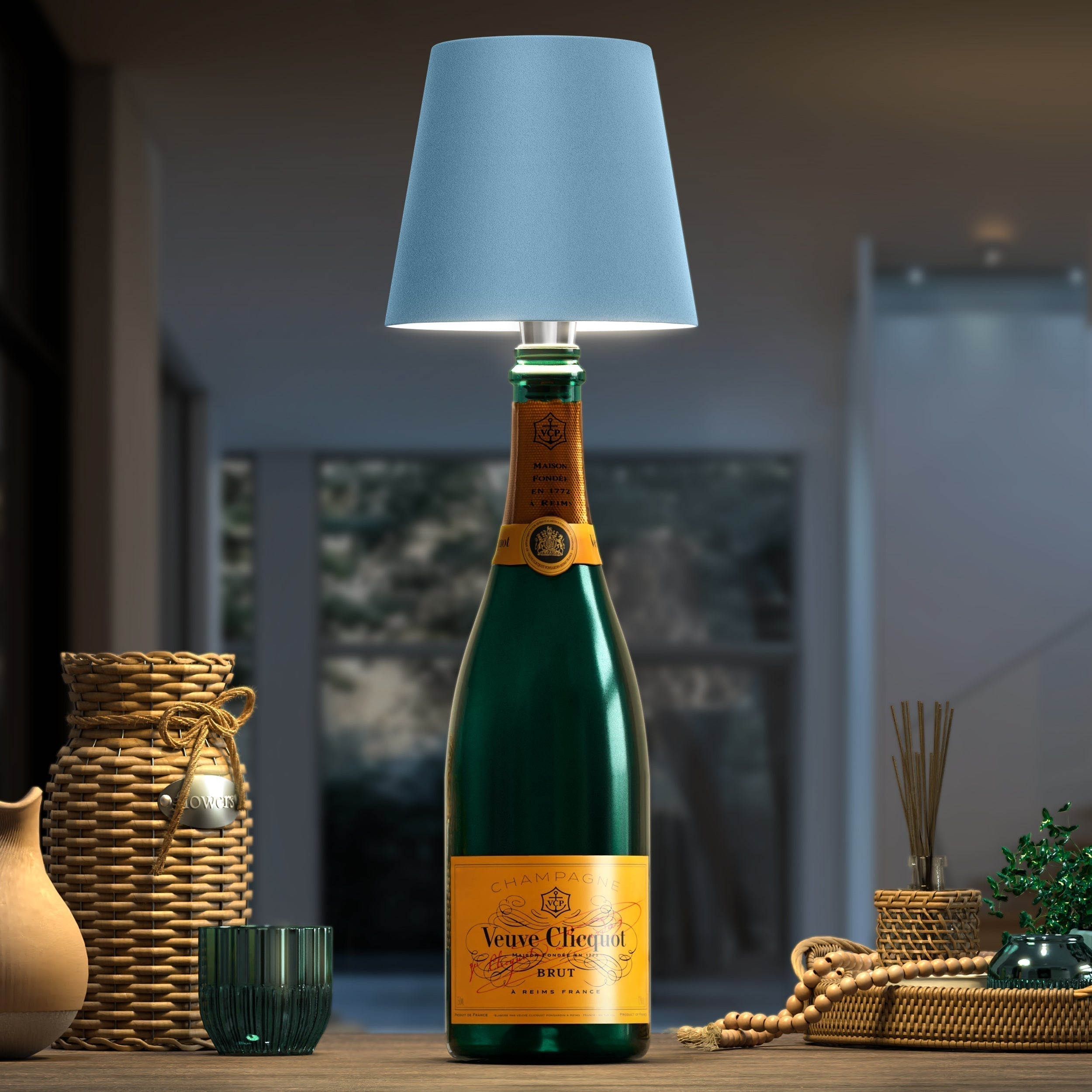 ARIA - Trådlampe til Flaske - Bærbar og Stilfuld Belysning - - house & garden - {{ product_tags }