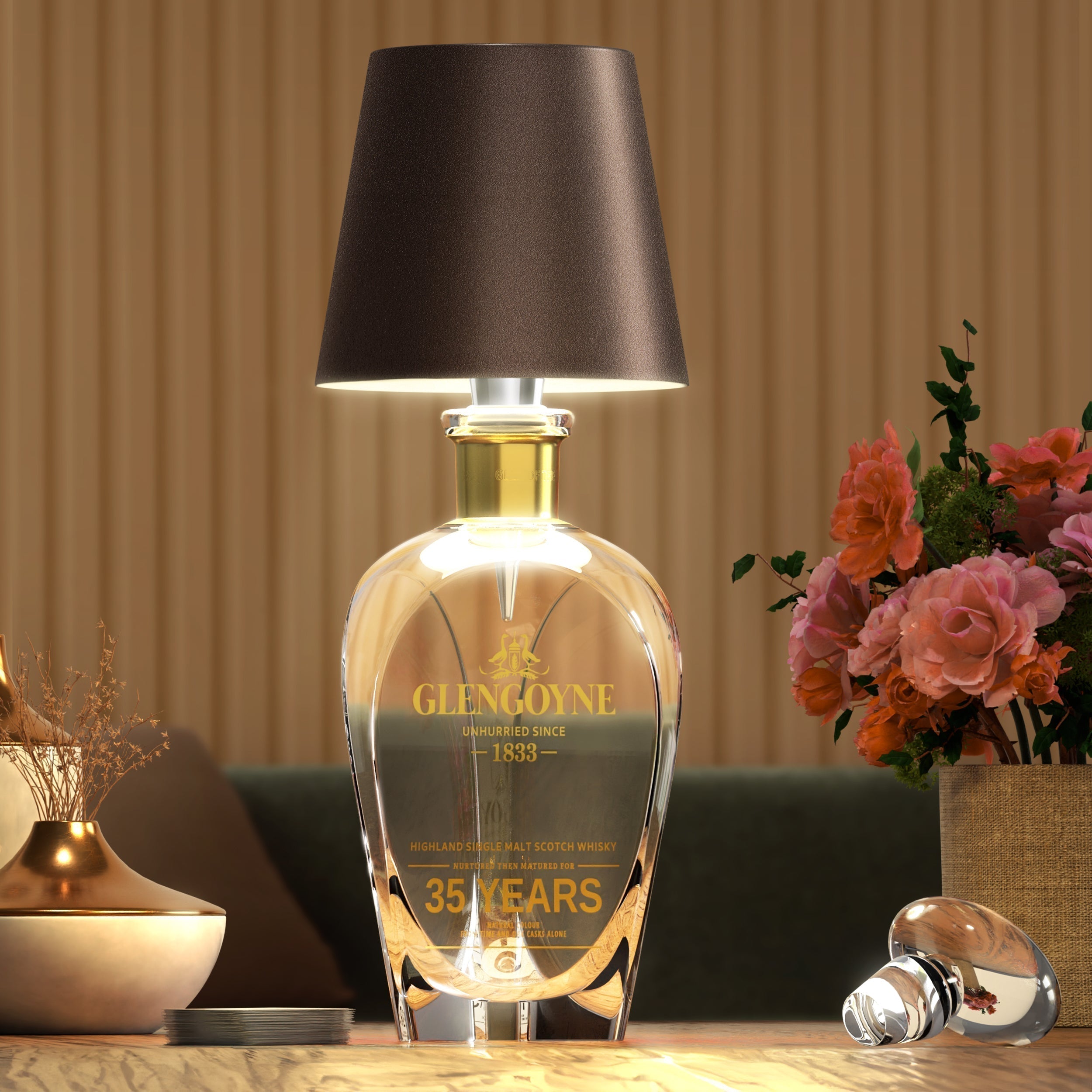 ARIA - Trådlampe til Flaske - Bærbar og Stilfuld Belysning - - house & garden - {{ product_tags }