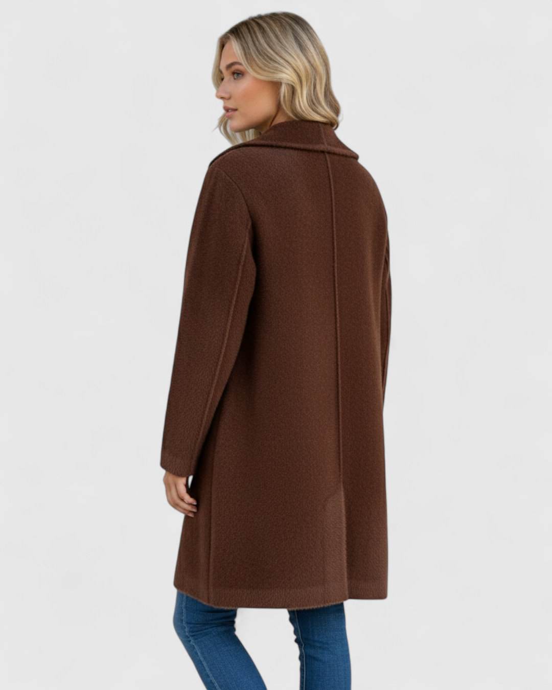 Liliosa | Lang Vinterjakke Dame i Uldblanding - - Kvinders frakker og jakker - {{ product_tags }
