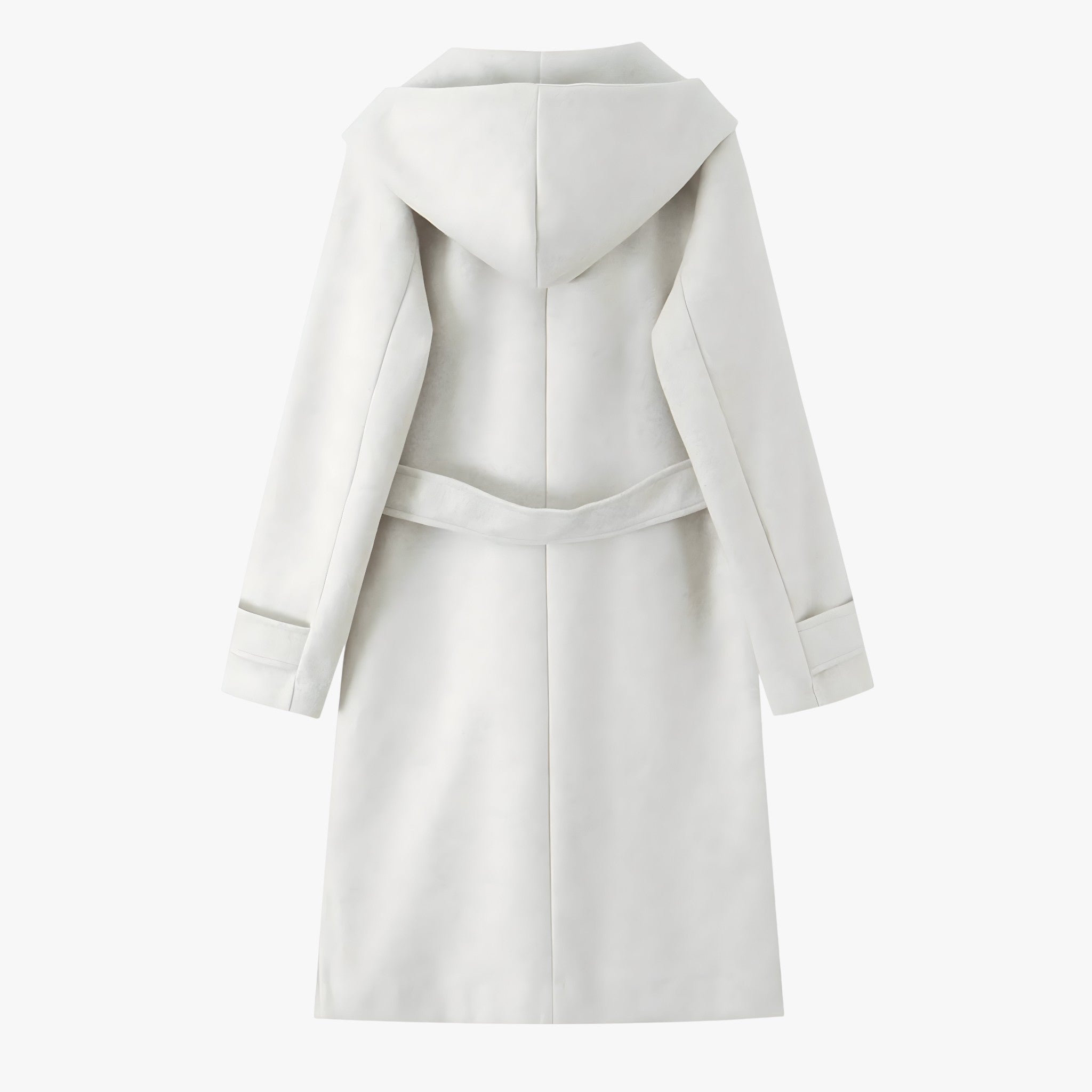 Gina | Lang Vinterjakke Dame med Hætte og Bælte - - Kvinders frakker og jakker - {{ product_tags }