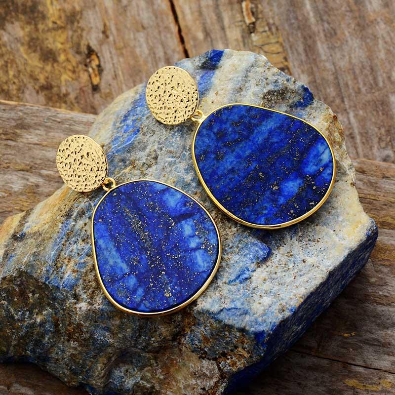 Beskyttende Øreringe i Lapislazuli HealWithin - Lyseblå - other - {{ product_tags }