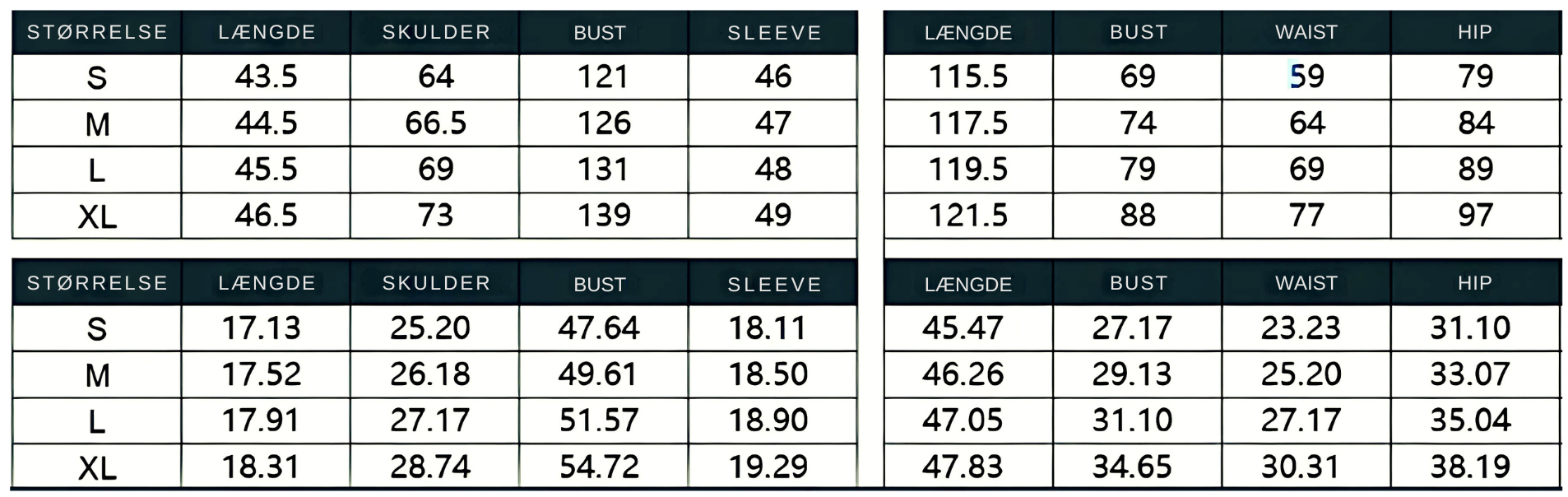 Size Guide