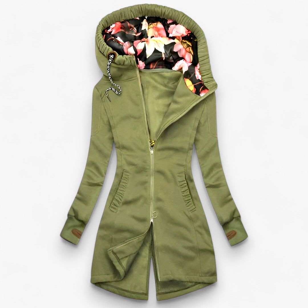 Serena | Damejakke - Varme til vinterdage - Grøn - women's fashion - {{ product_tags }