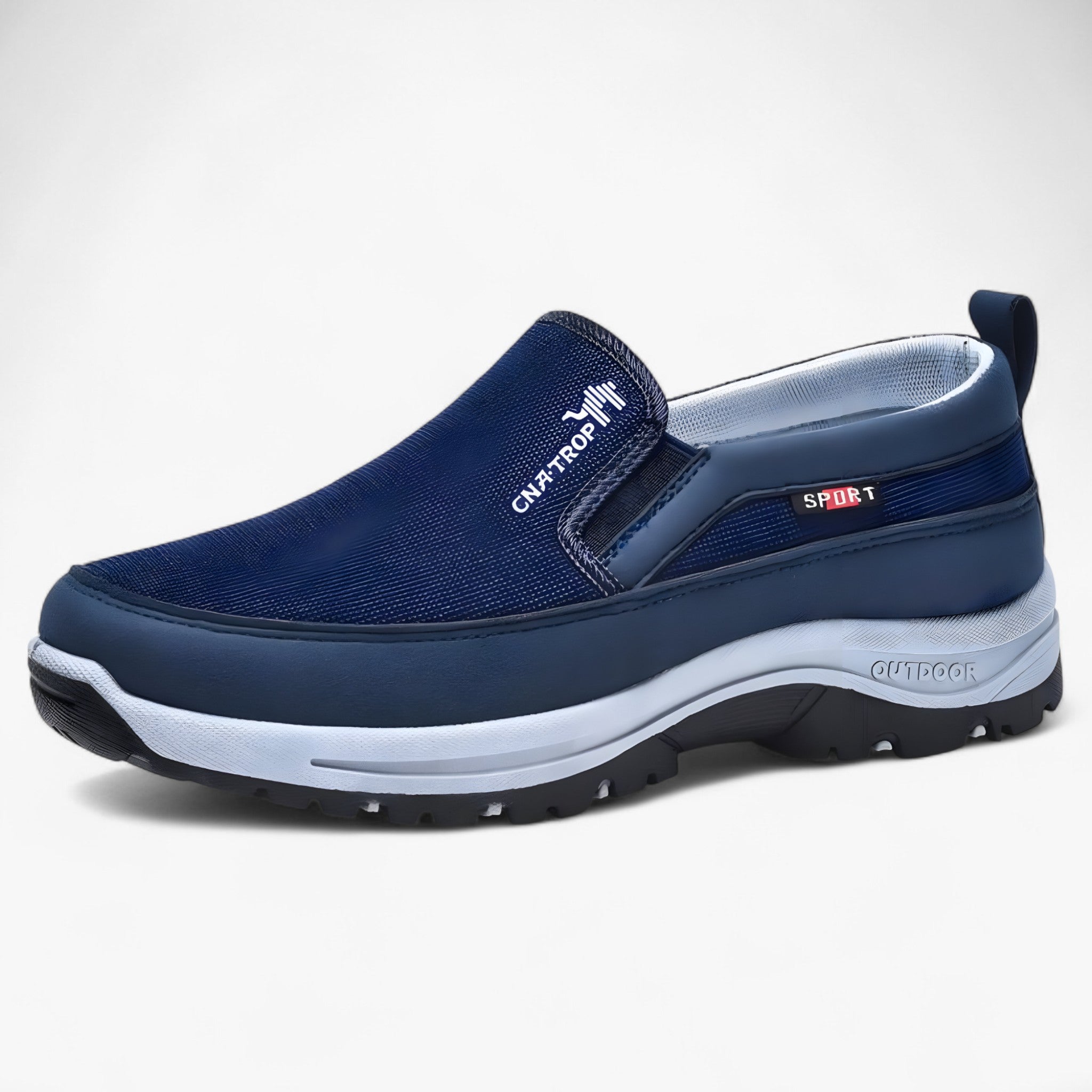 Leon | HerreUdendørs Slip-On Sko – Robuste, Åndbare, Klare - Blå - men's fashion - {{ product_tags }