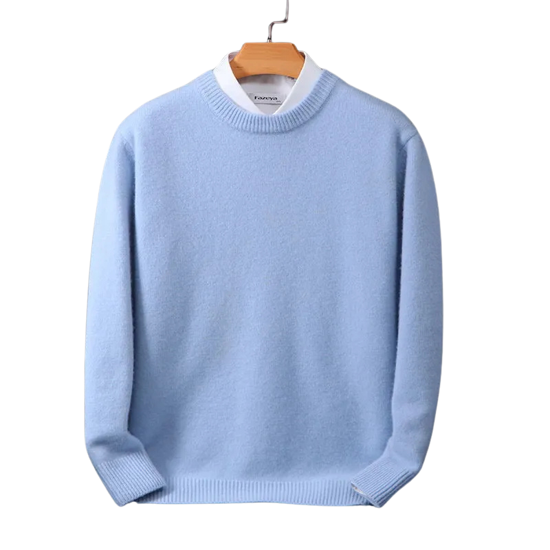 Herre Cashmere Striktrøje - Blød Uldpullover