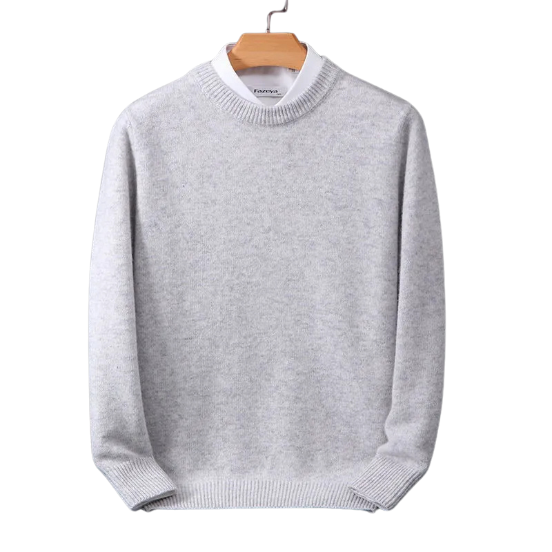 Herre Cashmere Striktrøje - Blød Uldpullover