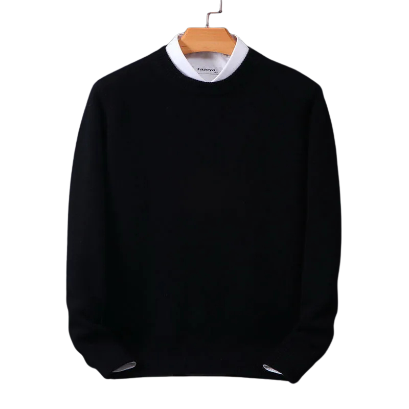 Herre Cashmere Striktrøje - Blød Uldpullover