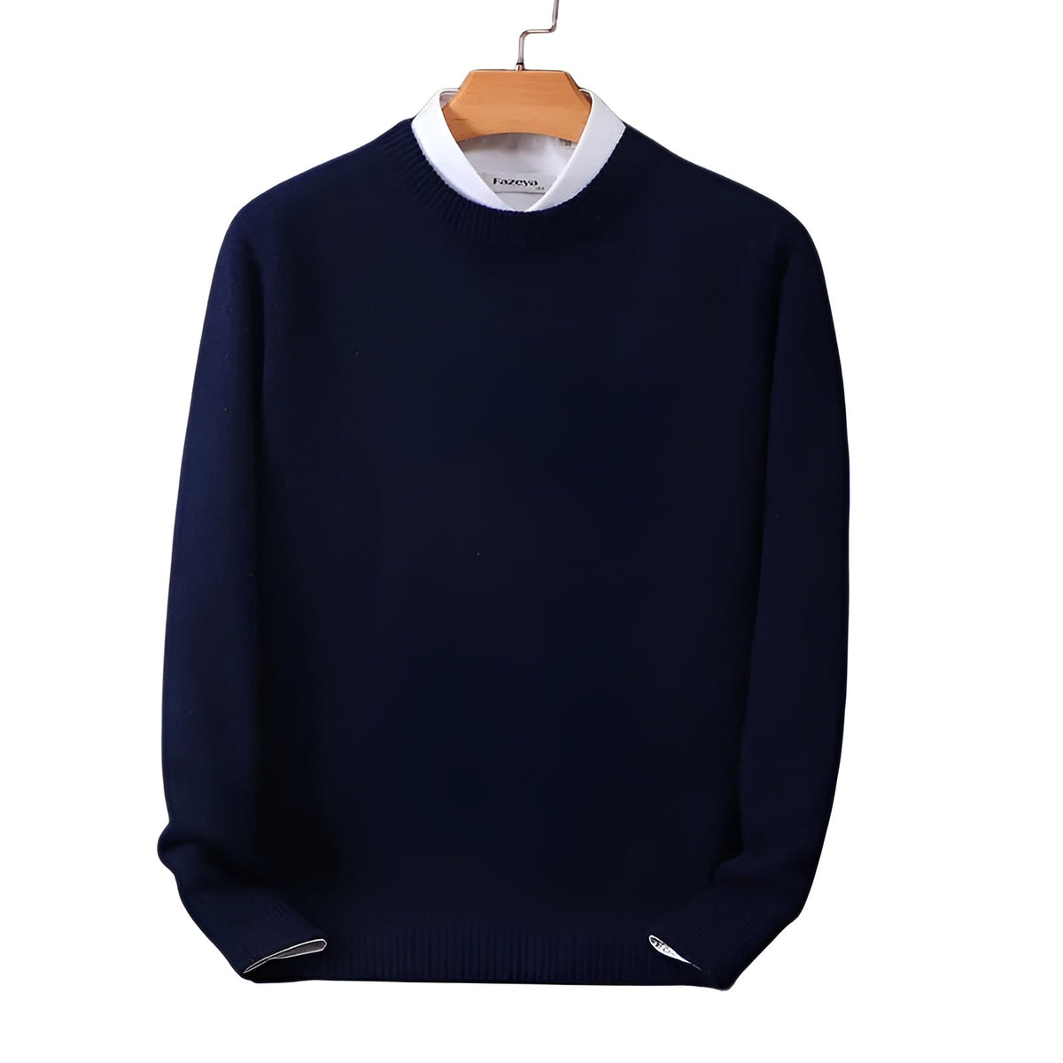 Herre Cashmere Striktrøje - Blød Uldpullover