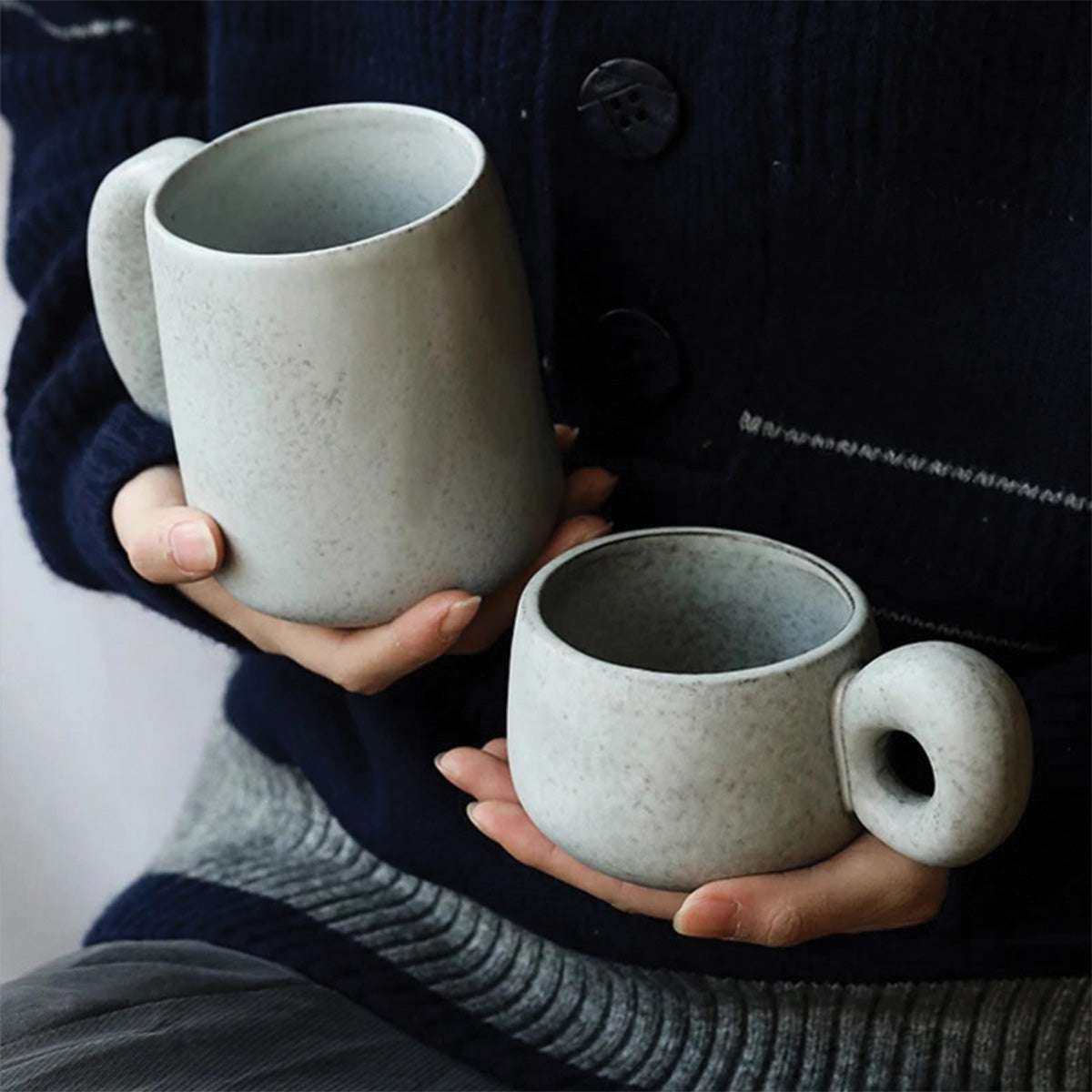 Louv Håndlavede Stenmugger | Unik Keramikservice - Grå - house & garden - {{ product_tags }