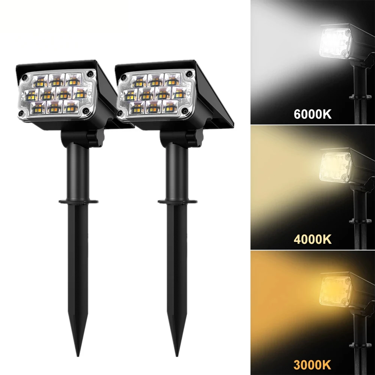 Luksus trådløs solcelle LED havespotlight til en magisk udendørs atmosfære - - house & garden - {{ product_tags }