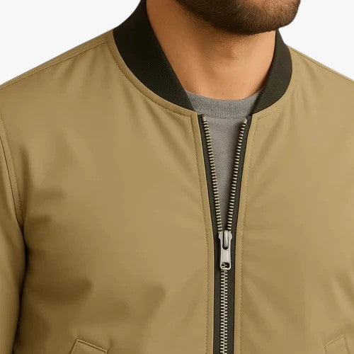 Finn | Mænds Minimalistisk Jakke med Lynlås - - Herrejakker - {{ product_tags }
