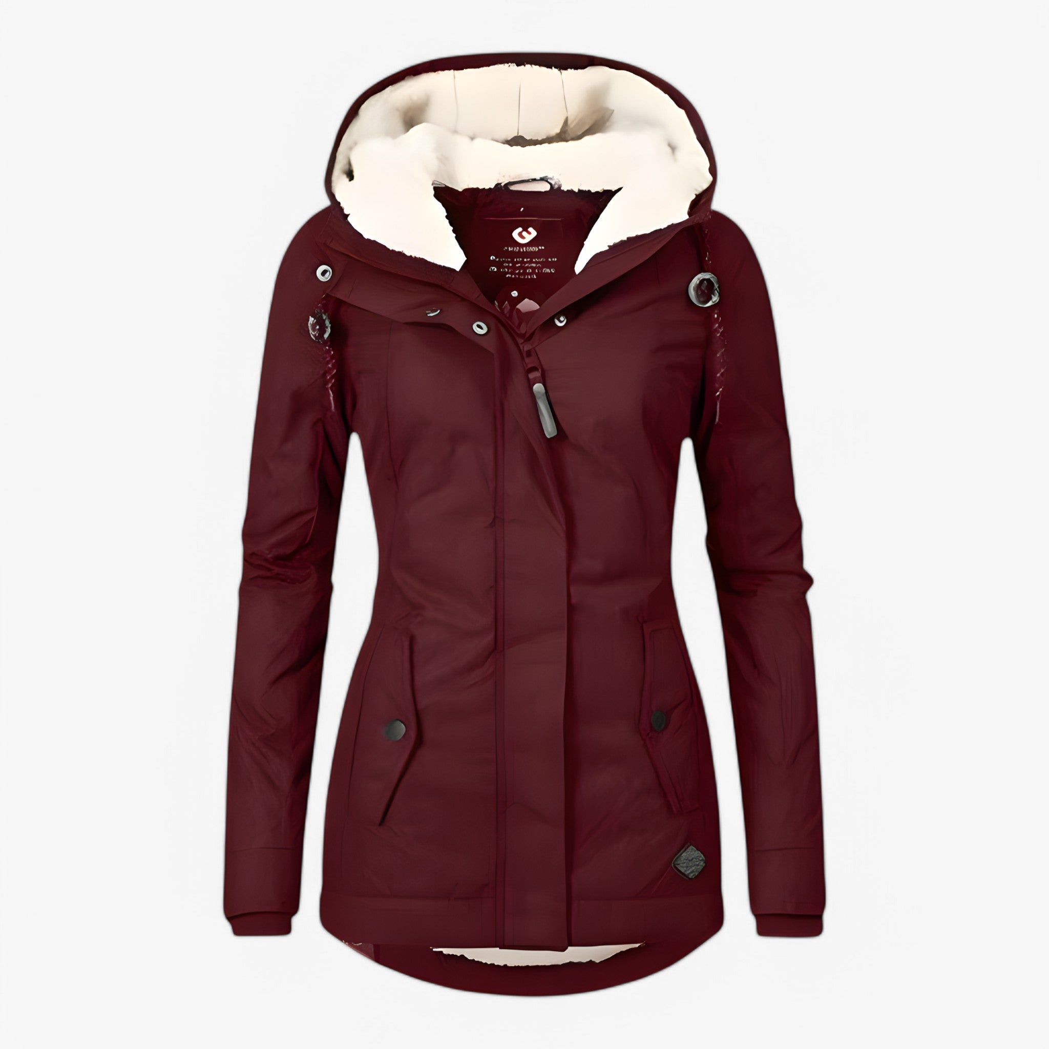 Lory | Lang Vandtæt Frakke - Rød - women's fashion - {{ product_tags }