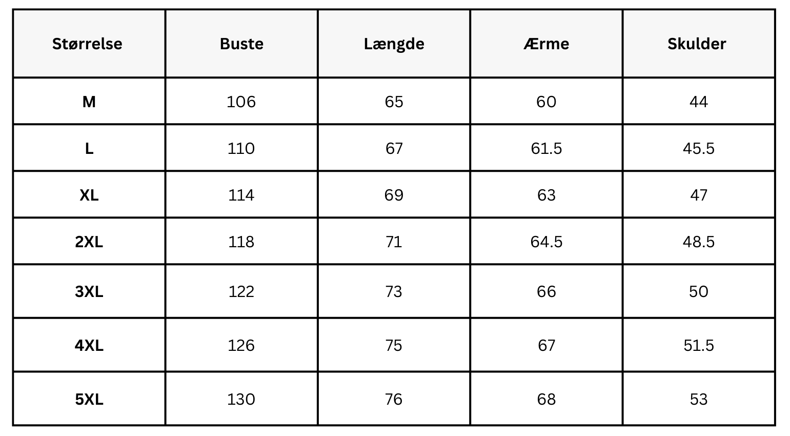 Size Guide