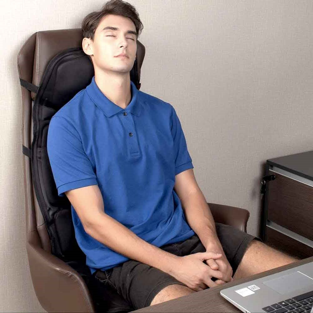 Opvarmet Massagesædehynde med 8 Massagezoner - Bil & Hjem