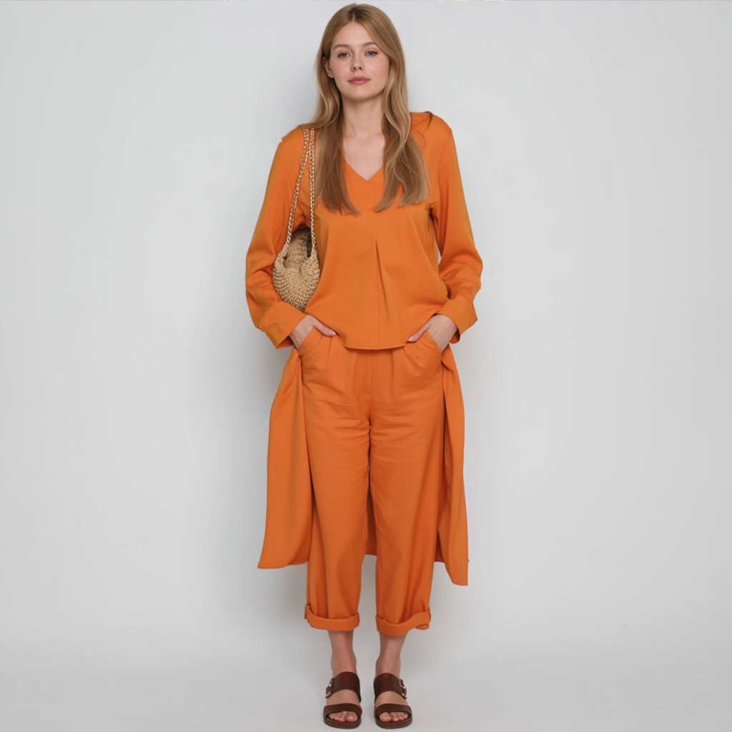 Lara | Matchende Sæt Dame - Elegant To-Delt Sæt - - Kvinders tøj - {{ product_tags }