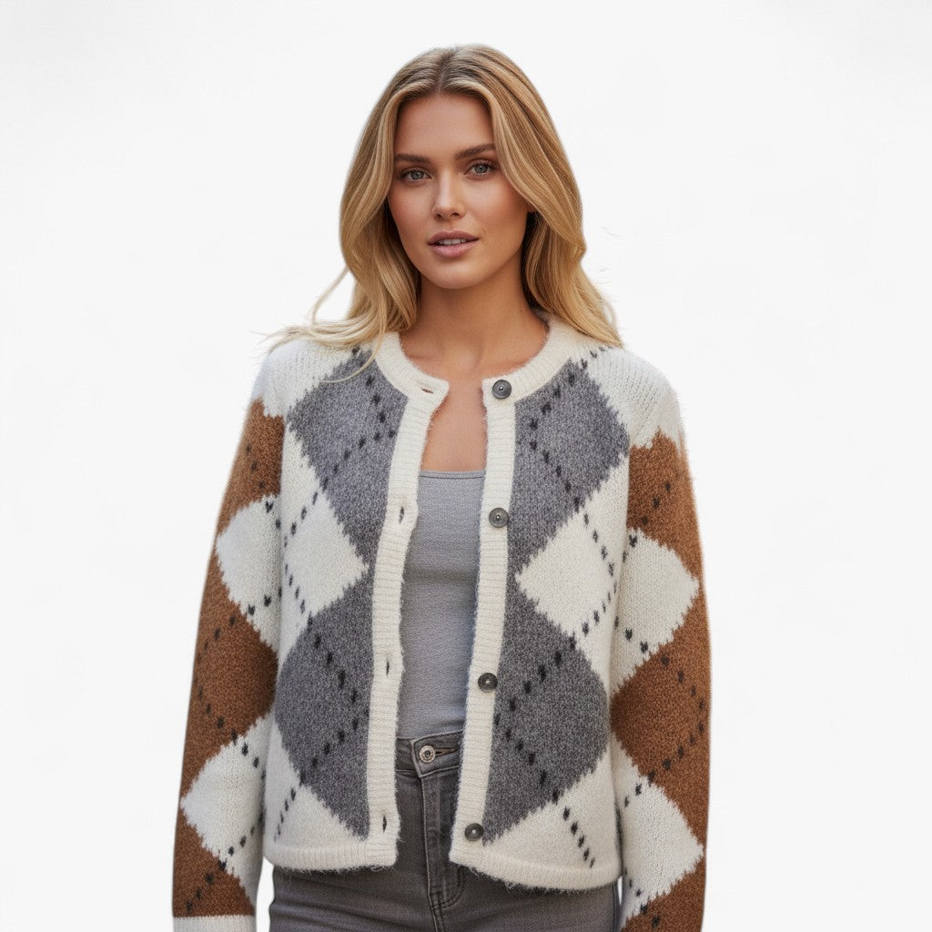 Mika | Ternet Strikcardigan – Blød Varme med Enkel Stil - - Sweaters - {{ product_tags }