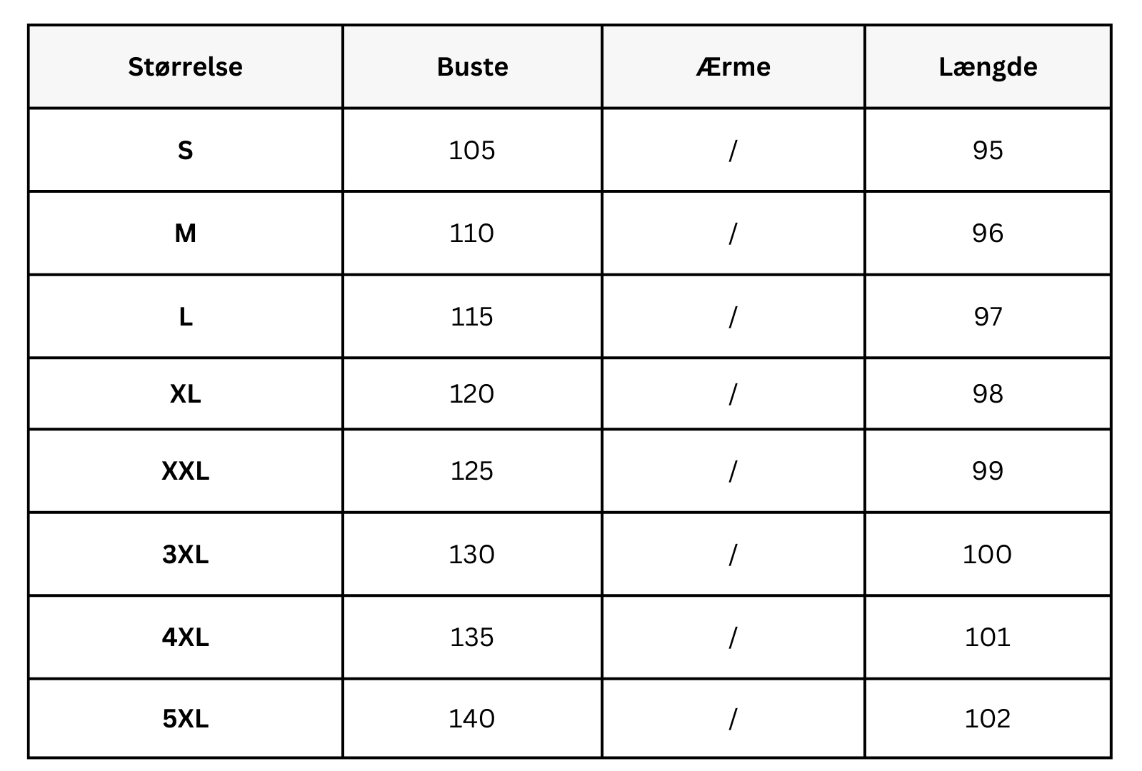 Size Guide
