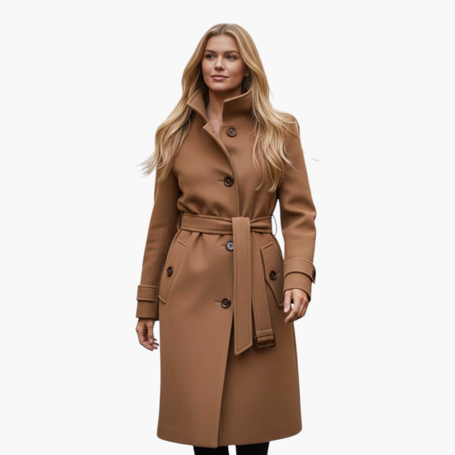 Mille | Uldfrakke med Høj Krave | Uldblanding | Perfekt til Koldere Dage - - Jacket - {{ product_tags }