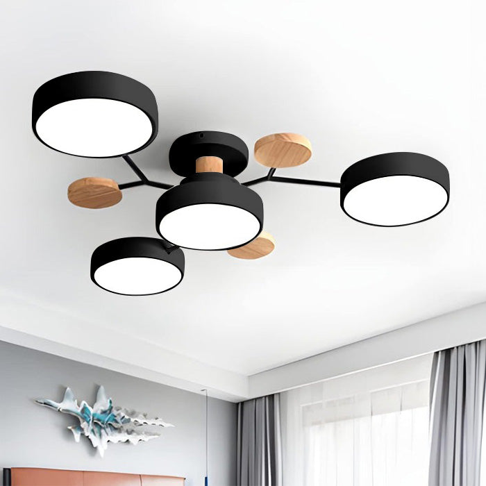 LED Loftslampe - Multi-Hoved Indbygget