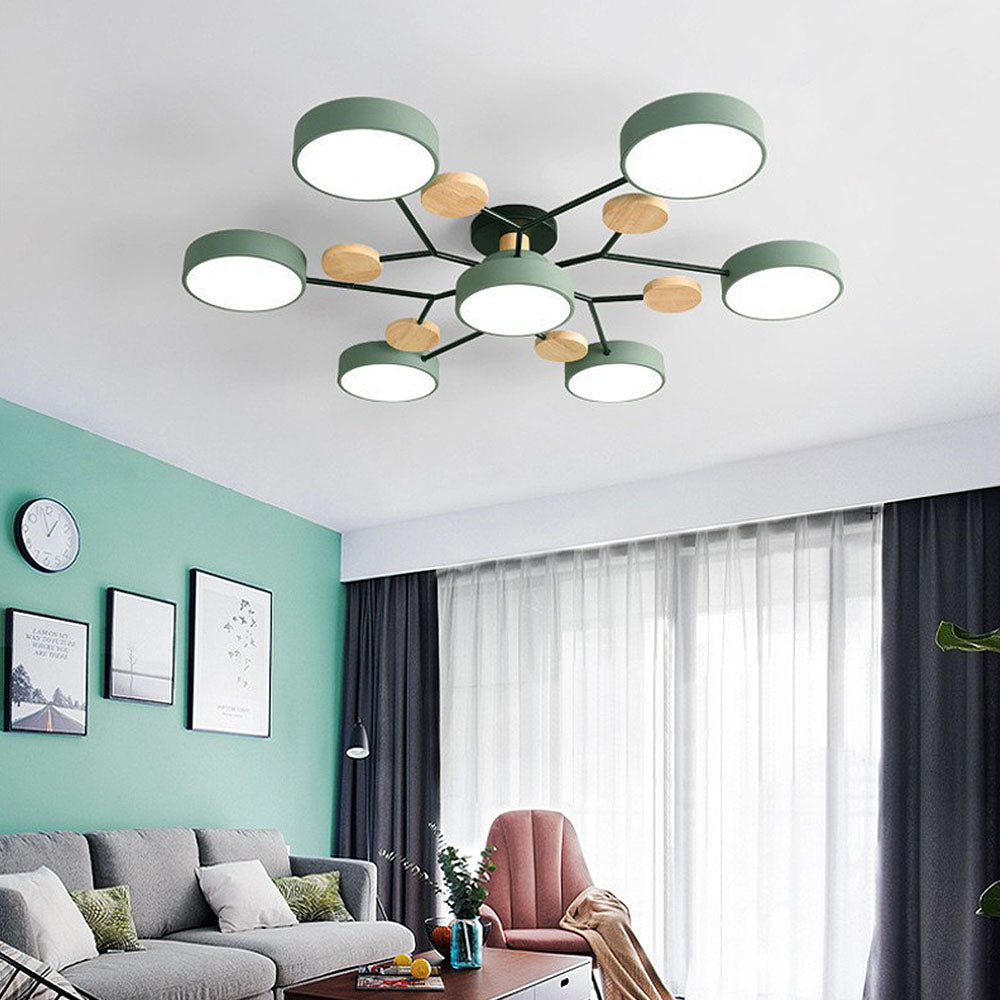 LED Loftslampe - Multi-Hoved Indbygget