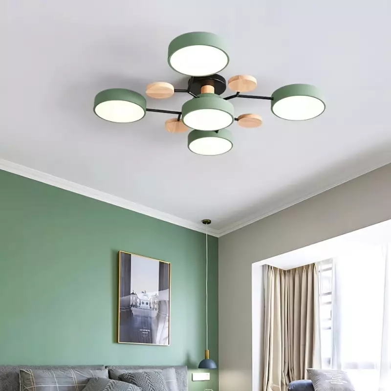 LED Loftslampe - Multi-Hoved Indbygget