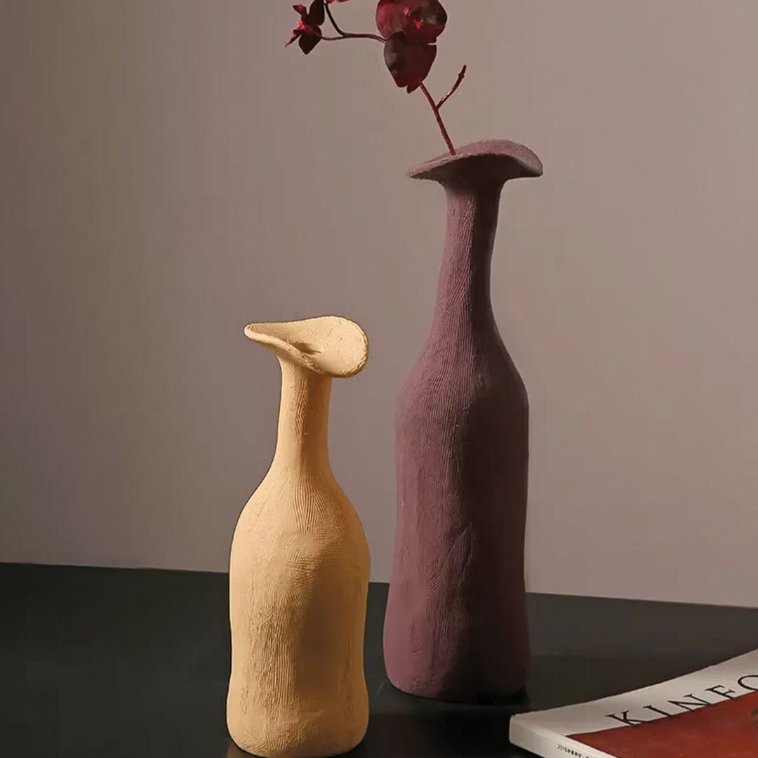 Moderna Morandi-keramikvase | Slank, raffineret accentstykke - - house & garden - {{ product_tags }