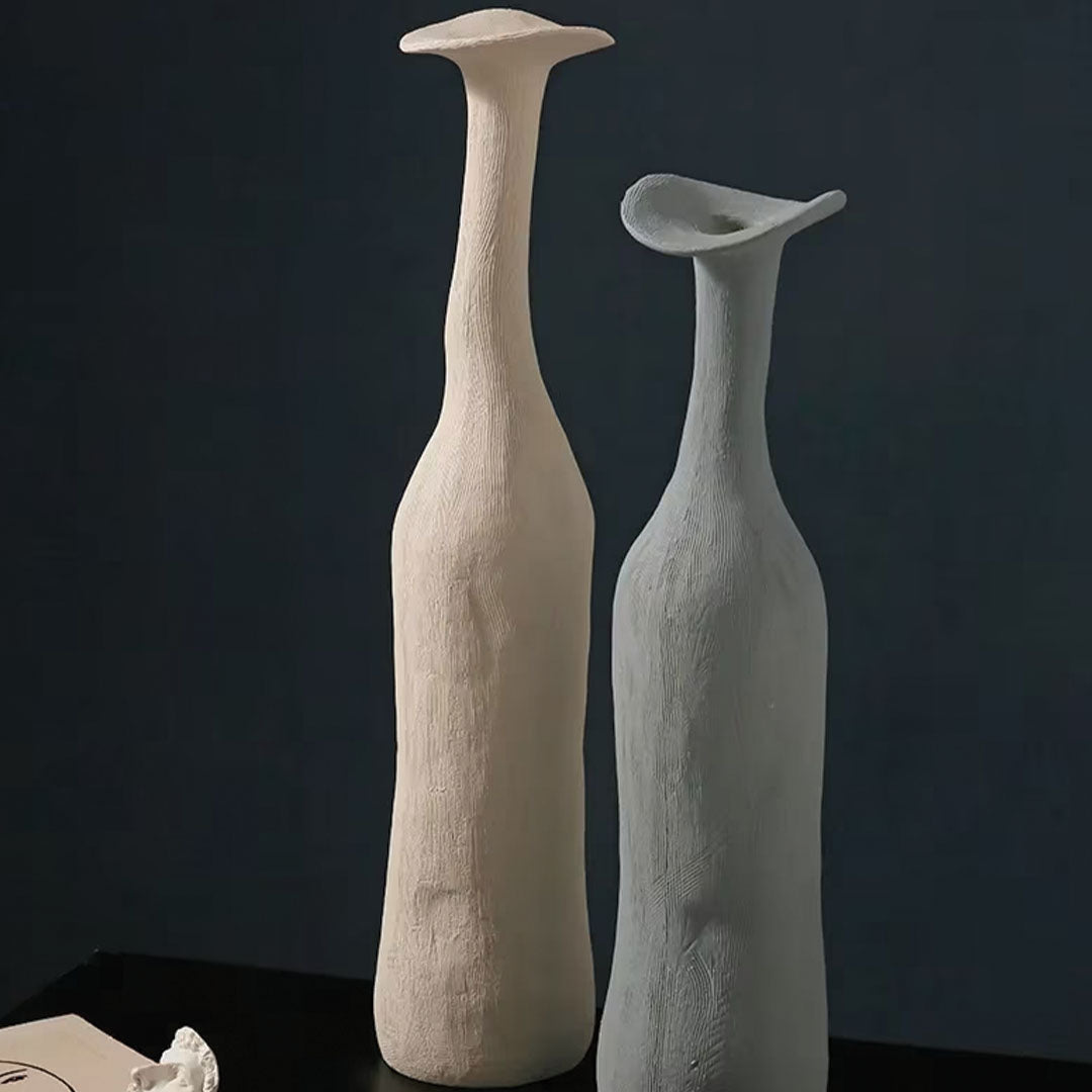 Moderna Morandi-keramikvase | Slank, raffineret accentstykke - - house & garden - {{ product_tags }