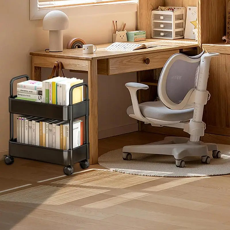 Mobil boghyldevogn med hjul - opbevaring og organisering af bøger - Dalton - - house & garden - {{ product_tags }