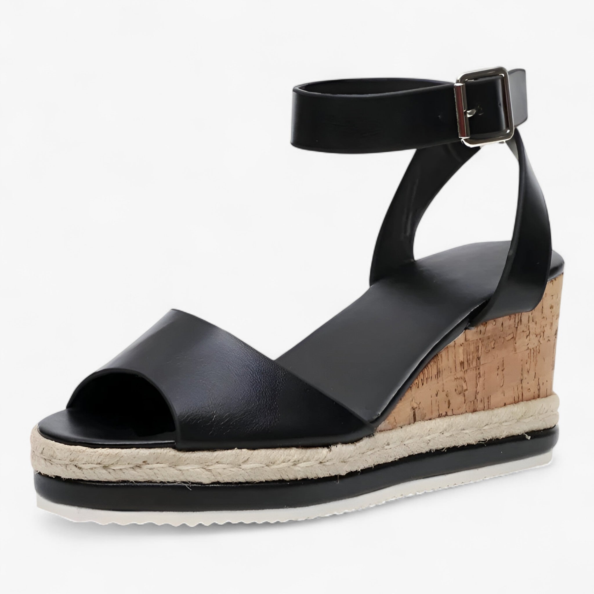 Elaina | Hællede sandaler – Trendy og komfortable - Sort - women's fashion - {{ product_tags }