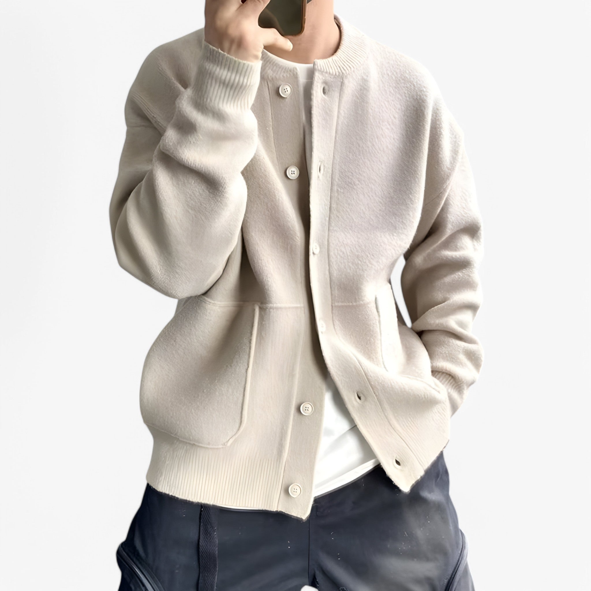 George | Blød Strikjakke - Beige - women's fashion - {{ product_tags }