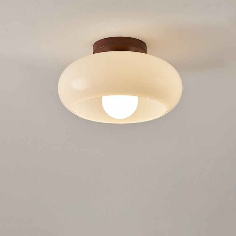 Moderne Bauhaus Loftlampe – Skulpturel Glaskuppel
