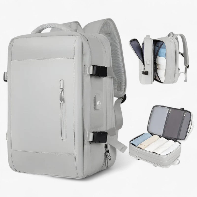 Ellis | Stort rejsetaske - Holdbart og rummeligt - Grå - bags - {{ product_tags }