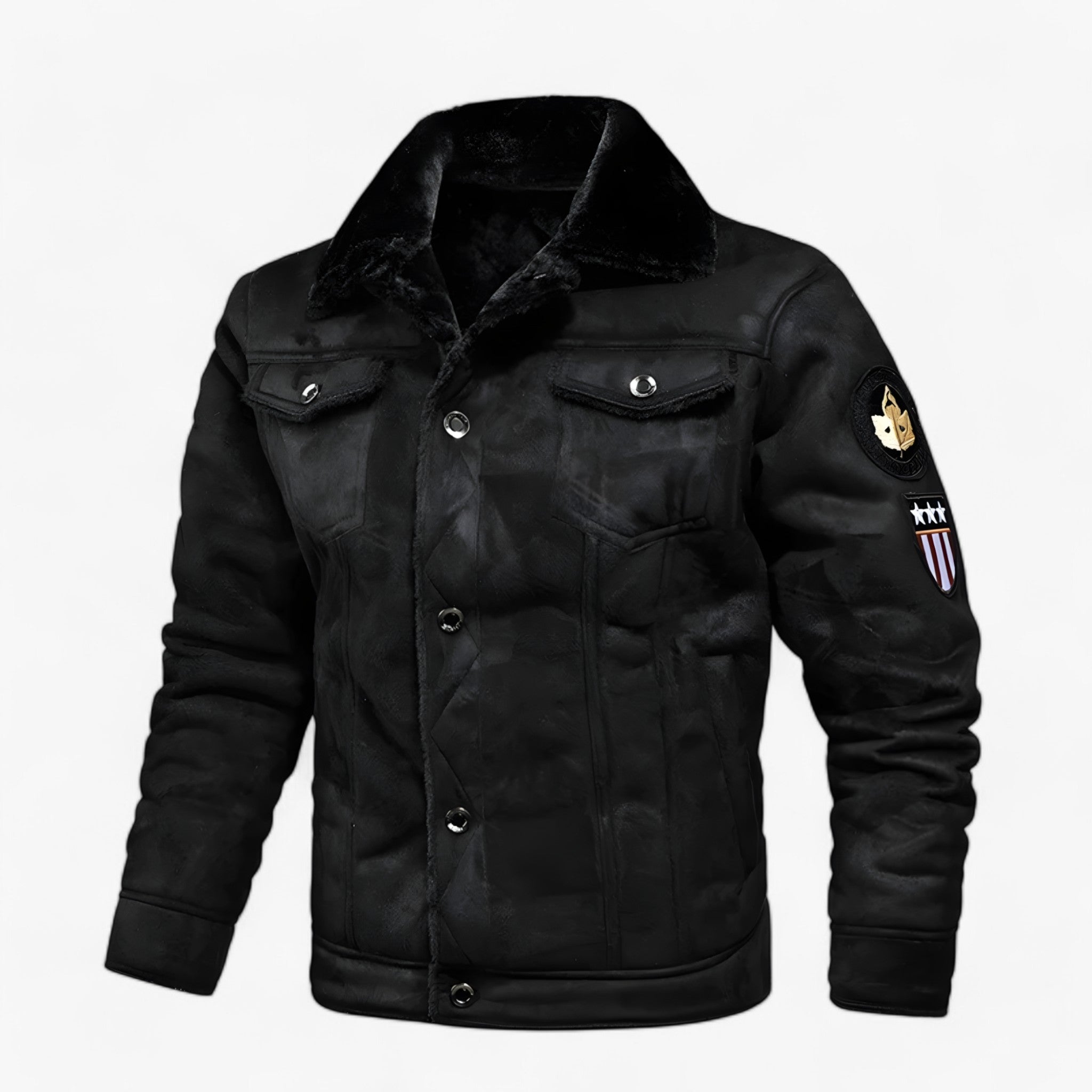Aksel | Varm Læderjakke – Tidløs Stil og Ultimativ Komfort - Sort - men's fashion - {{ product_tags }