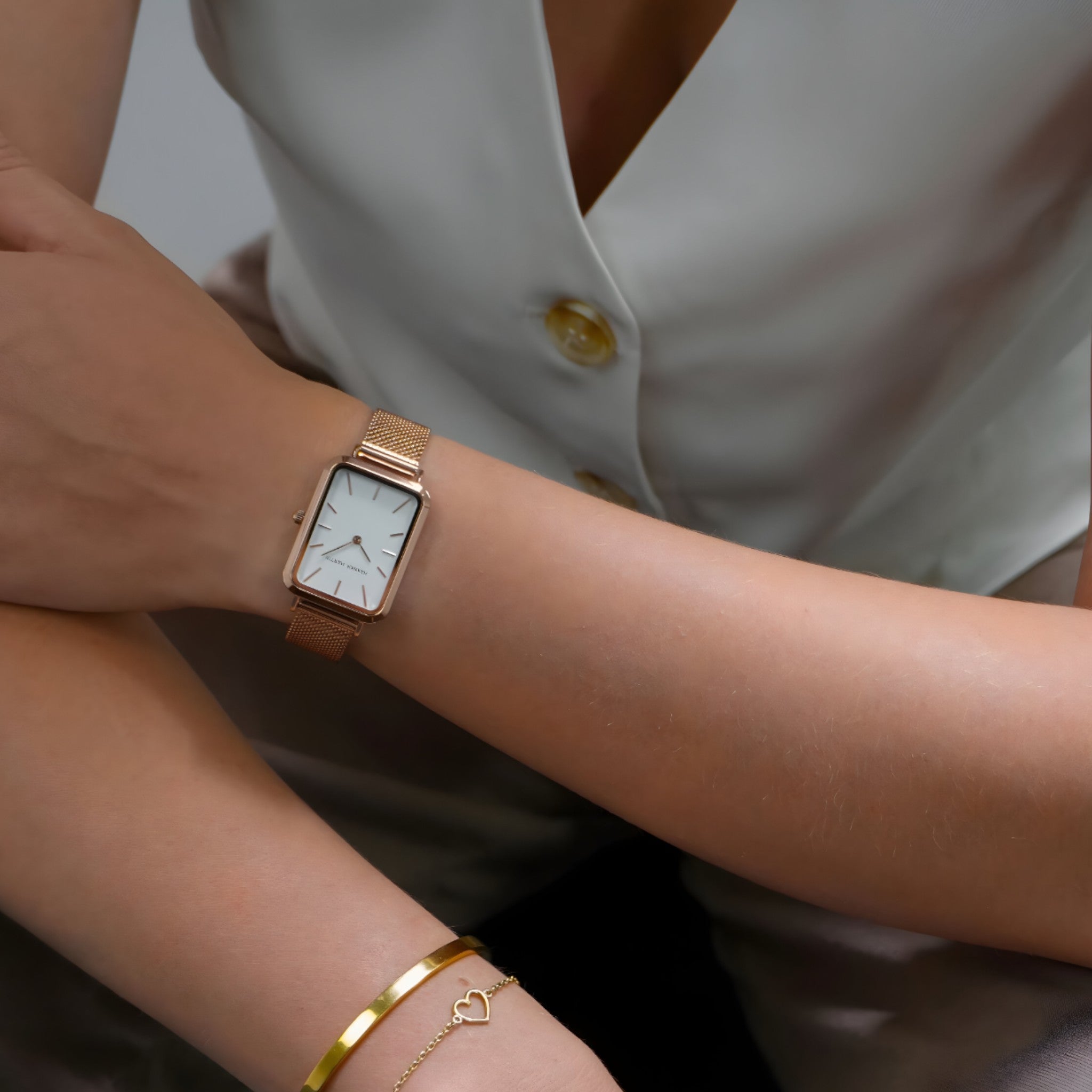 Maisie | Rektangulært ur - Moderne stil - - watches - {{ product_tags }