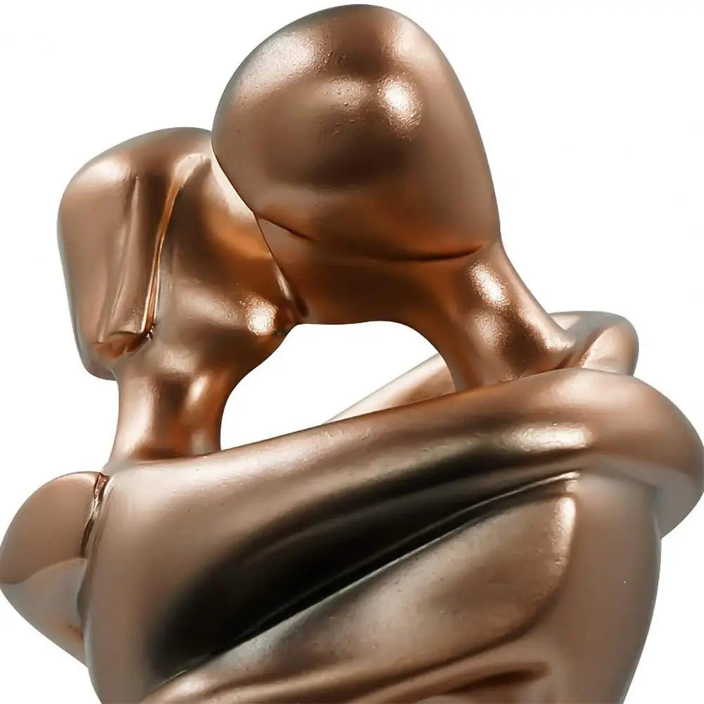 Omfavnende Par Skulptur - Bronzefarvet Kunstharpiks Boligdekoration - Bronze - Huis en tuin > Decoratie > Kunst > Beelden, sculpturen en standbeelden - {{ product_tags }