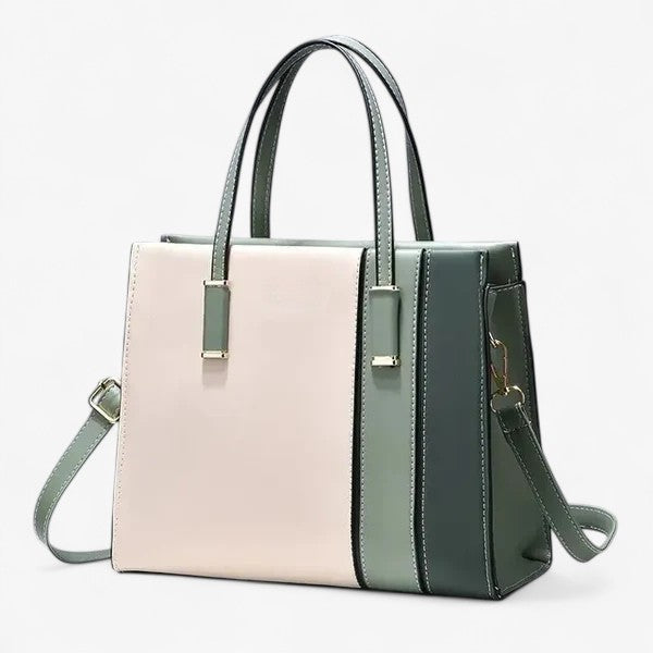 Patchwork-taske til kvinder med justerbar rem - Grøn - bags - {{ product_tags }