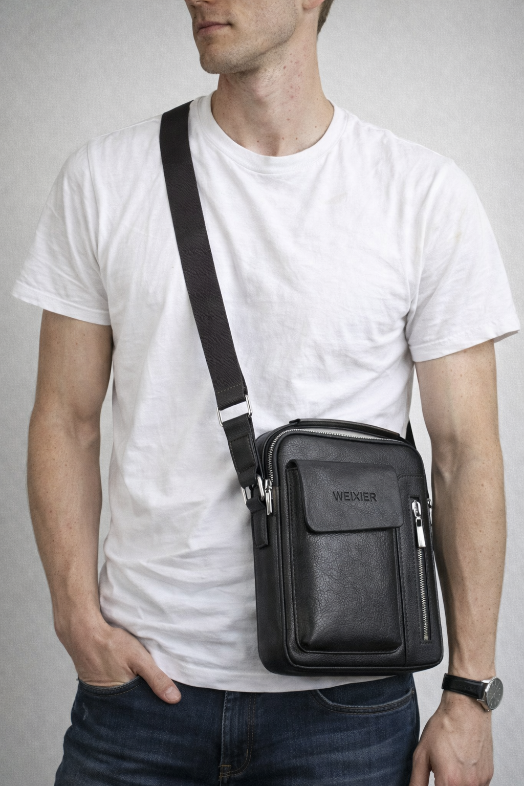 Tyron | Herre crossbody taske - med afslappet og rummeligt design