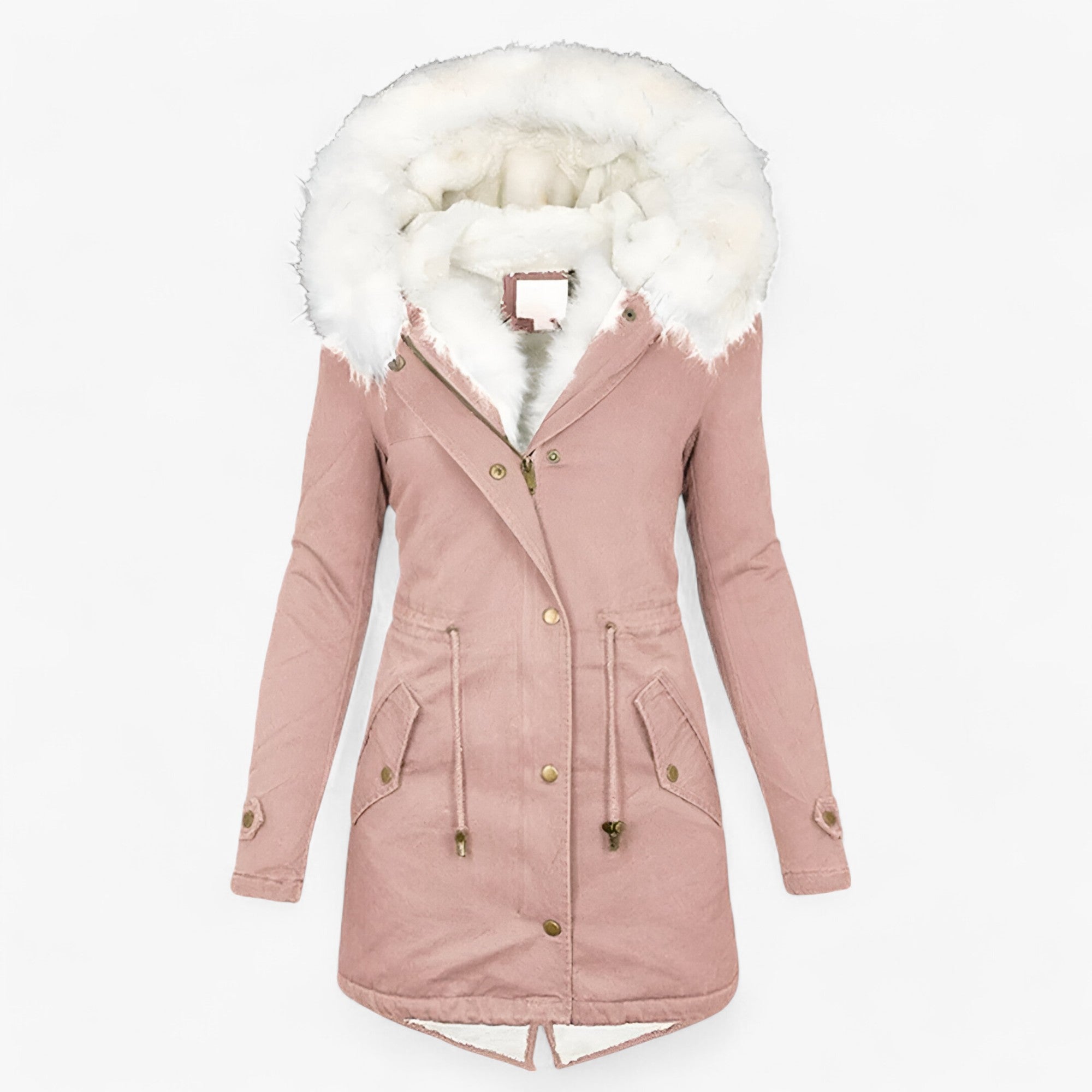 CHARLOTTE | Vinterjakke - Elegant og Polstret til Damer - Rosa - CHARLOTTE | Vinterjakke - Elegant og Polstret til Damer- €25 - {{ product_tags }