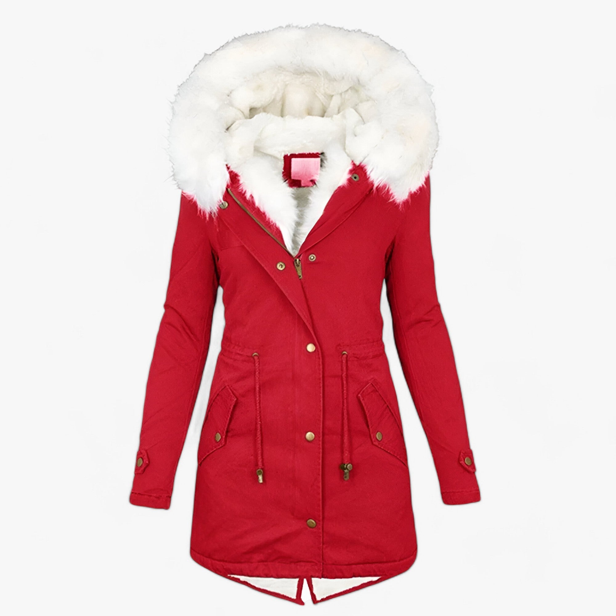 CHARLOTTE | Vinterjakke - Elegant og Polstret til Damer - Rød - CHARLOTTE | Vinterjakke - Elegant og Polstret til Damer- €25 - {{ product_tags }